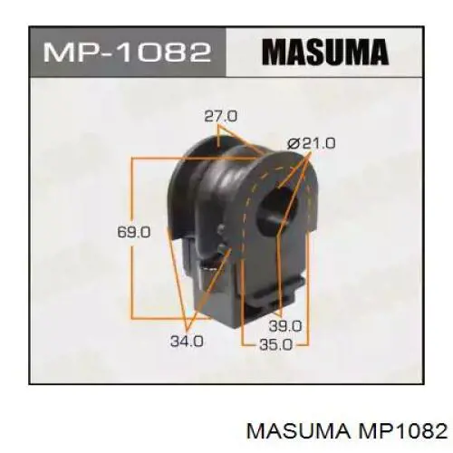 Comprar MP1082 Masuma Buje de barra estabilizadora delantera