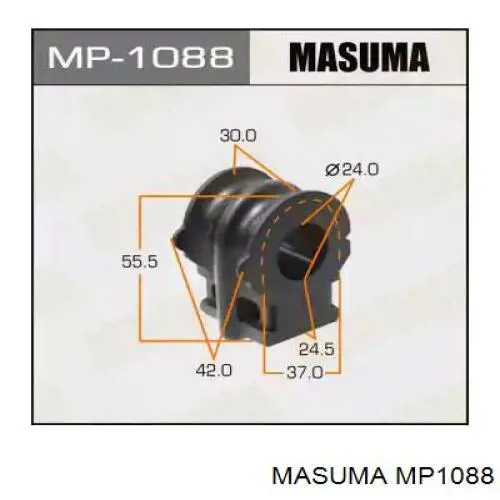 MP1088 Masuma Buje de barra estabilizadora delantera