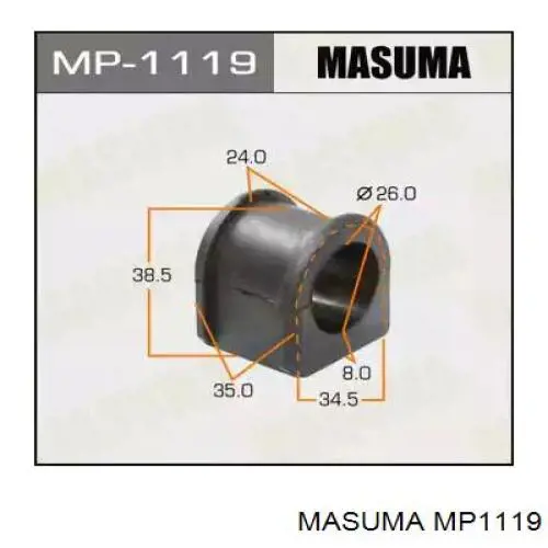 MP1119 Masuma casquillo de barra estabilizadora delantera