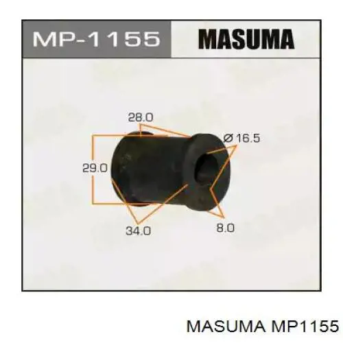 MP1155 Masuma casquillo de barra estabilizadora trasera