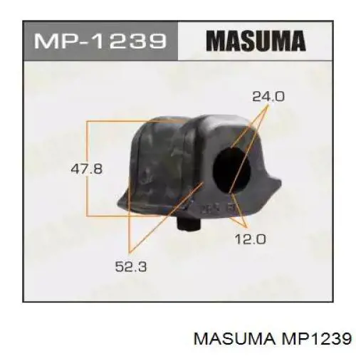 MP1239 Masuma soporte de estabilizador delantero derecho