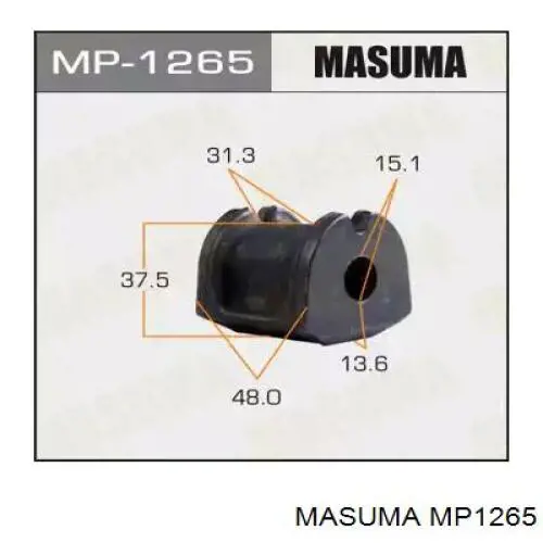 MP1265 Masuma casquillo de barra estabilizadora trasera