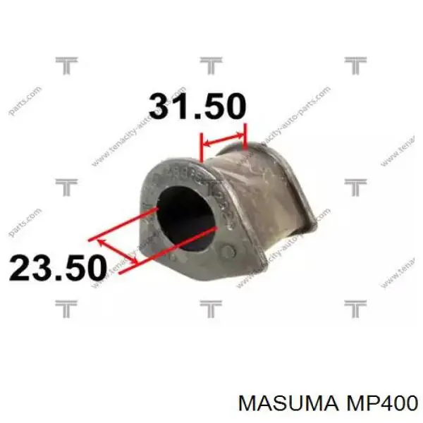 Buje de barra estabilizadora delantera Masuma MP400 precio, desde 2,96 EUR