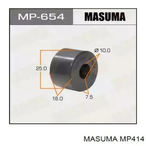 Buje de barra estabilizadora delantera Masuma MP414 precio, desde 2,01 EUR