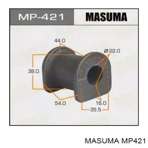 MP421 Masuma Buje de barra estabilizadora delantera