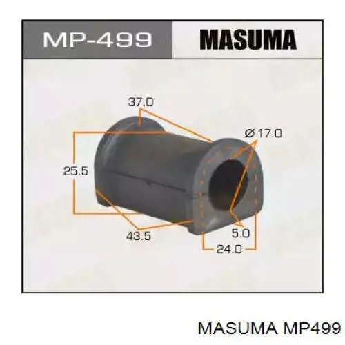 Comprar MP499 Masuma Buje de barra estabilizadora delantera