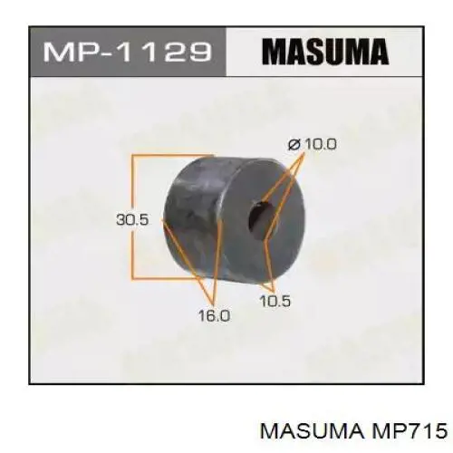 MP715 Masuma casquillo de barra estabilizadora delantera