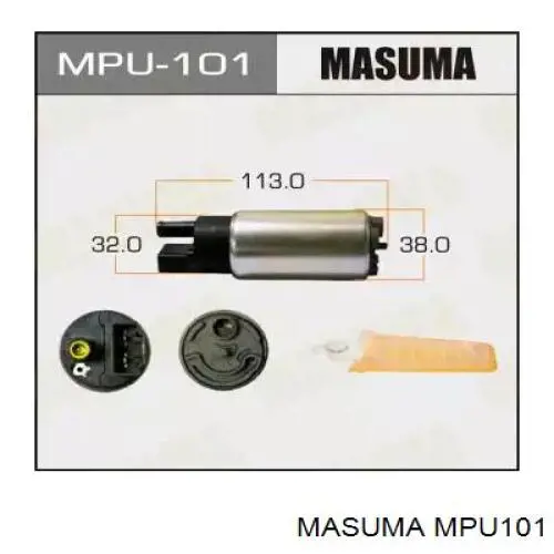 Elemento de turbina de la bomba de combustible Masuma MPU101 precio, desde 34,69 EUR