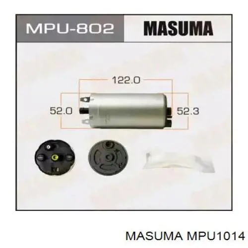 MPU1014 Masuma tapa de la carcasa del filtro de el combustible