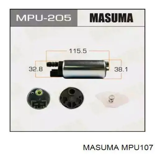 MPU107 Masuma elemento de turbina de bomba de combustible