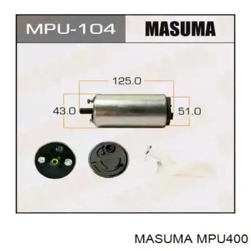 Elemento de turbina de bomba de combustible para Mazda 2 (DE)