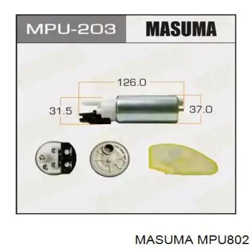 MAM00070 Polcar elemento de turbina de bomba de combustible