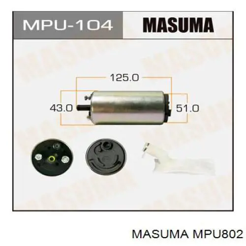 MPU802 Masuma Elemento de turbina de la bomba de combustible