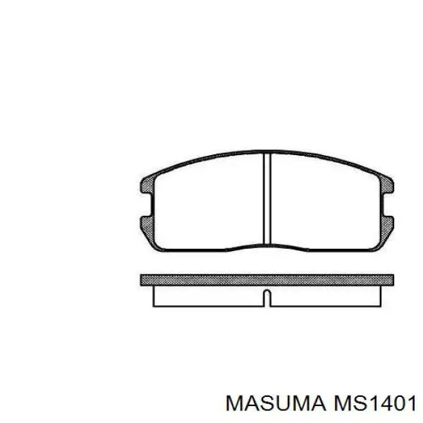 MS1401 Masuma pastillas de freno delanteras