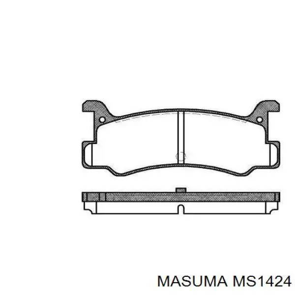 MS1424 Masuma pastillas de freno traseras