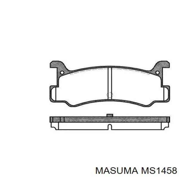 MS1458 Masuma pastillas de freno traseras