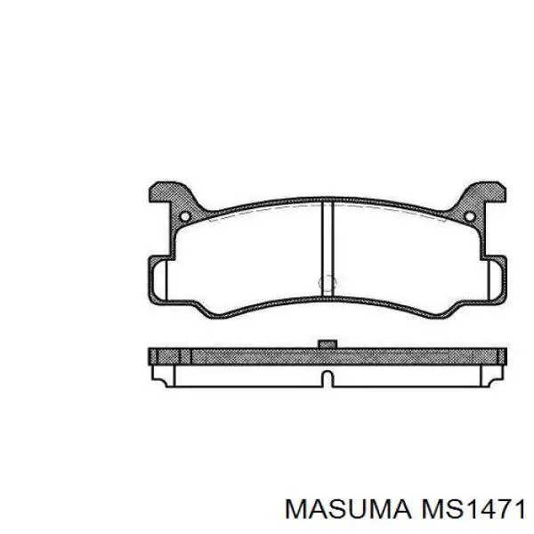 MS1471 Masuma pastillas de freno delanteras