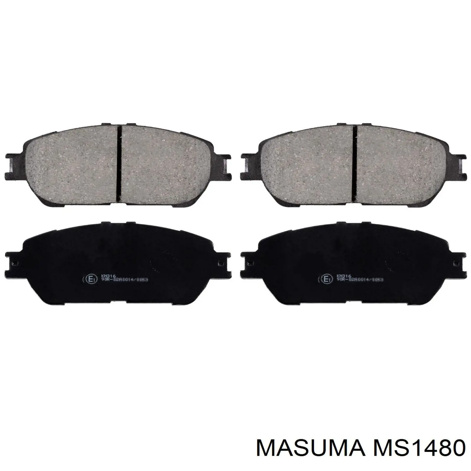 MS1480 Masuma Pastillas delanteras