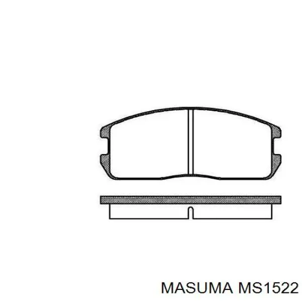 MS1522 Masuma Pastillas freno traseras