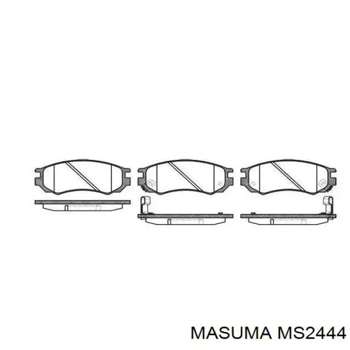MS2444 Masuma pastillas de freno delanteras