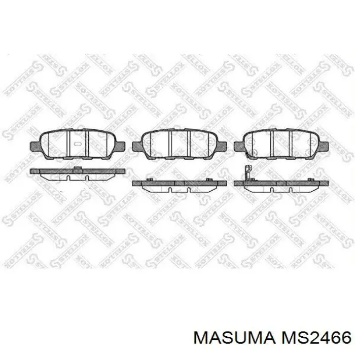 Comprar MS2466 Masuma Pastillas de freno traseras
