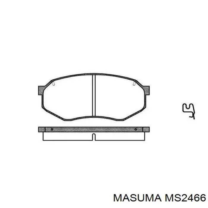 MS2466 Masuma pastillas de freno traseras