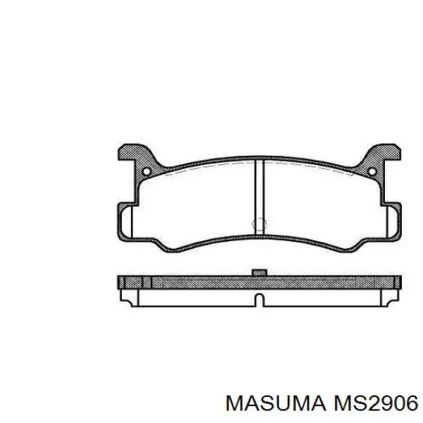 MS2906 Masuma pastillas de freno traseras