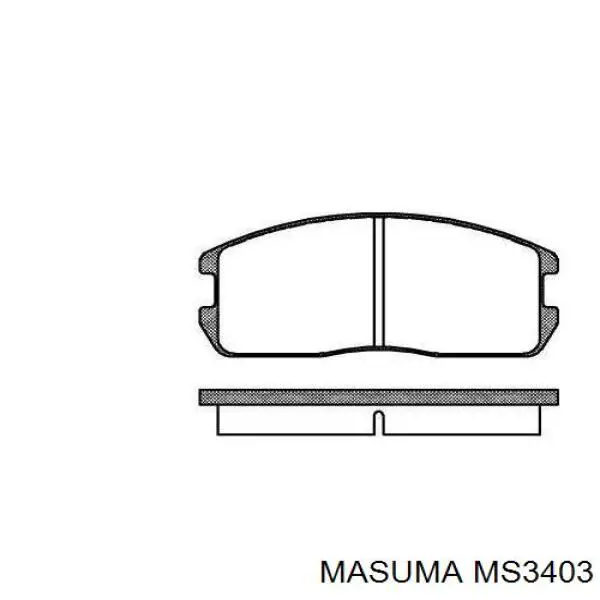 MS3403 Masuma Pastillas delanteras