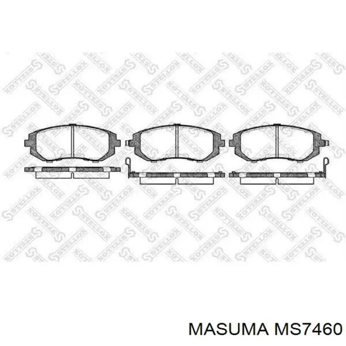 MS7460 Masuma Pastillas delanteras