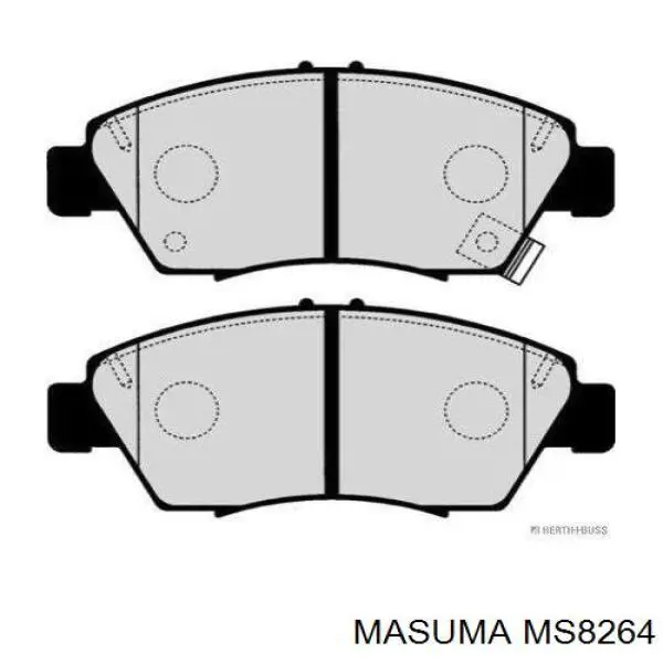 MS8264 Masuma pastillas de freno delanteras