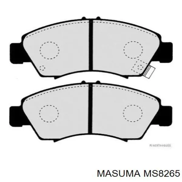 MS8265 Masuma pastillas de freno delanteras