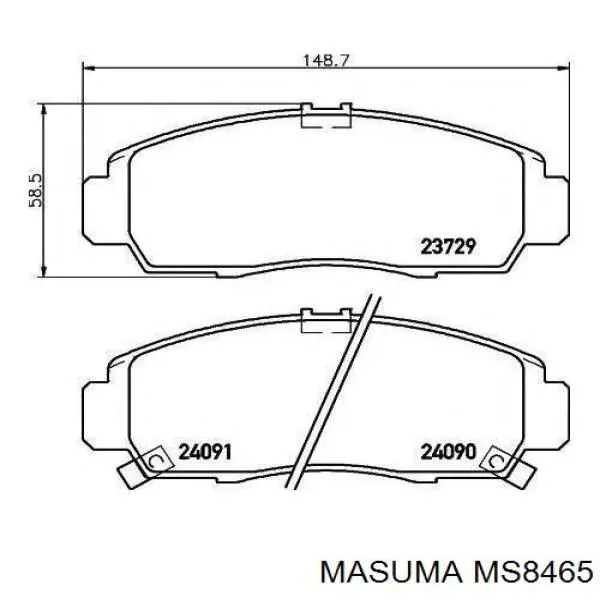 MS8465 Masuma Pastillas delanteras