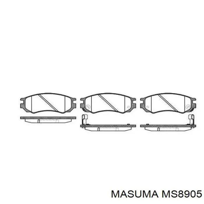 Comprar MS8905 Masuma Pastillas de freno traseras