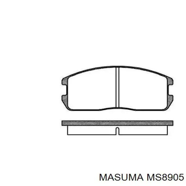 MS8905 Masuma Pastillas freno traseras