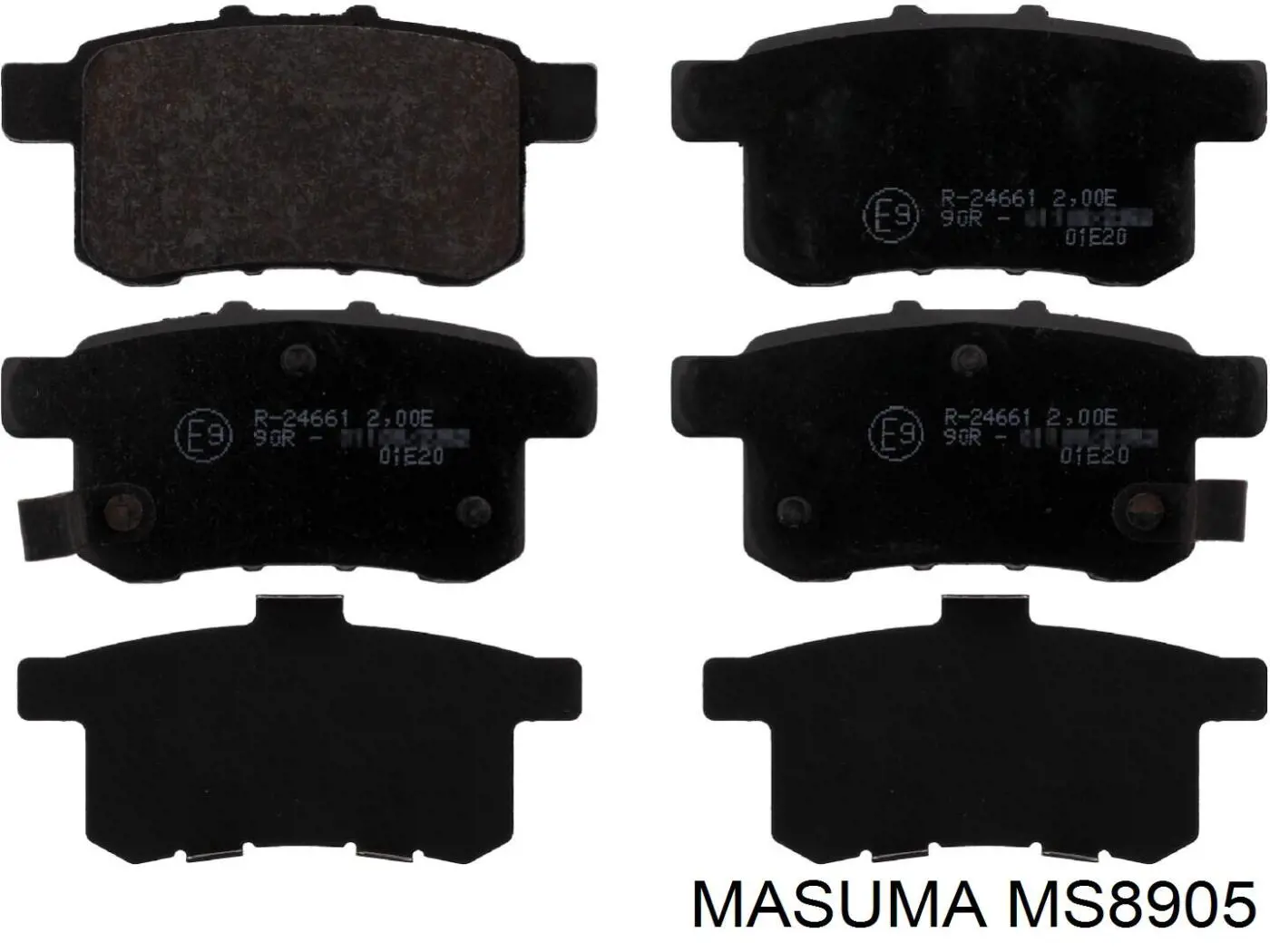 Pastillas de freno traseras MS8905 Masuma