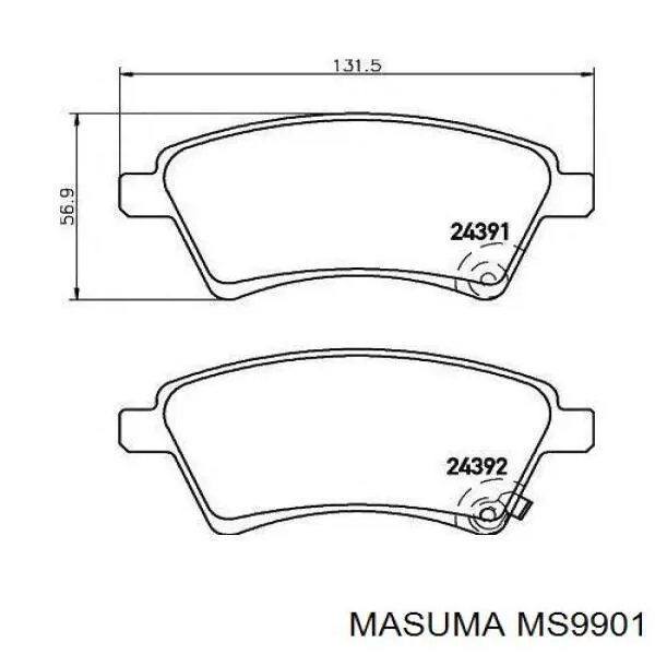 MS9901 Masuma Pastillas delanteras