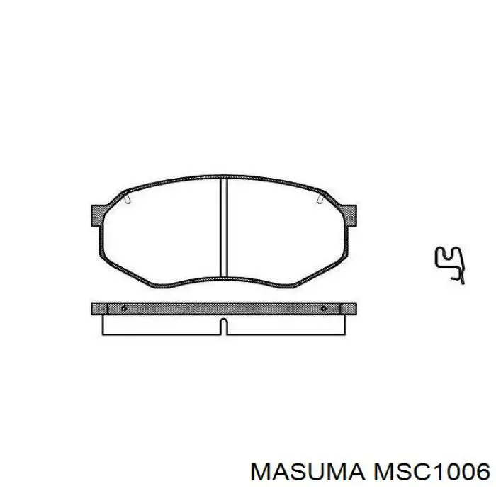 MSC1006 Masuma pastillas de freno traseras