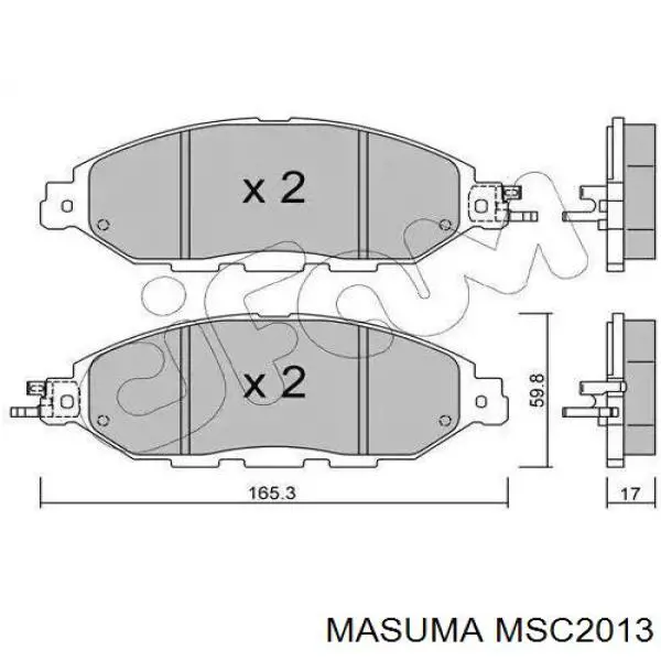MSC2013 Masuma Pastillas delanteras