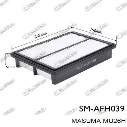 MU26H Masuma Limpiaparabrisas delantera conductor