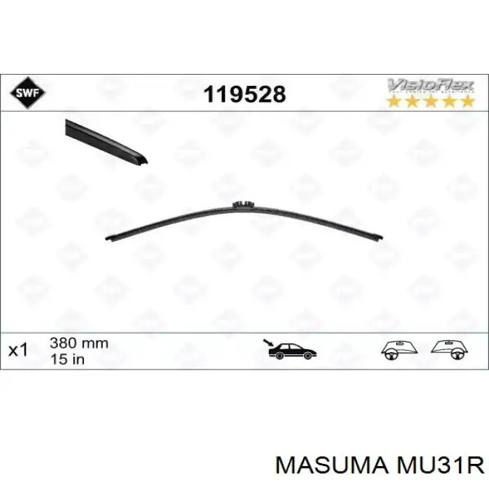 Escobilla del limpiaparabrisas trasero VALEO 119517 precio, desde 14,43 EUR