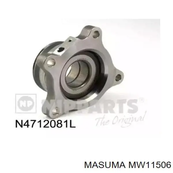 Cubo de rueda trasero izquierdo MW11506 Masuma
