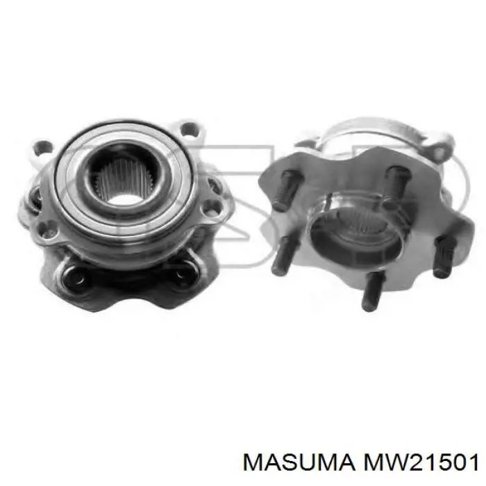 MW21501 Masuma cubo de rueda trasero