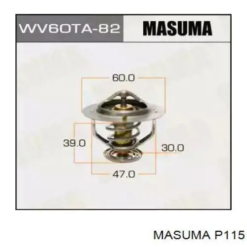 Junta de la carcasa del termostato P115 Masuma
