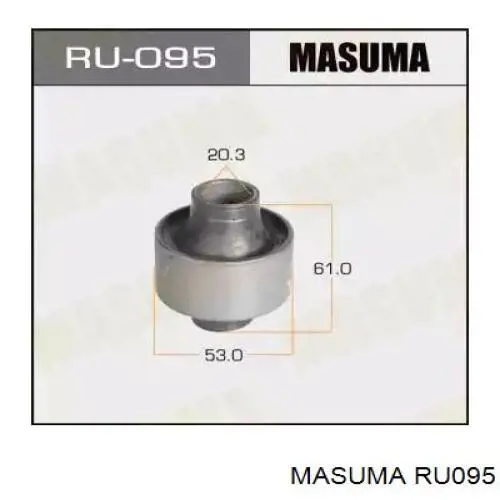 RU095 Masuma silentblock de suspensión delantero inferior