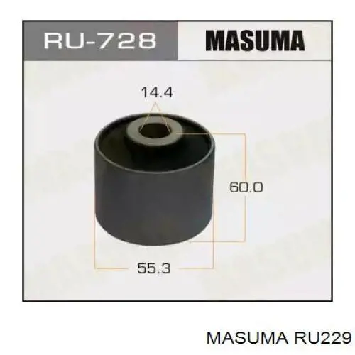 RU229 Masuma silentblock de suspensión delantero inferior