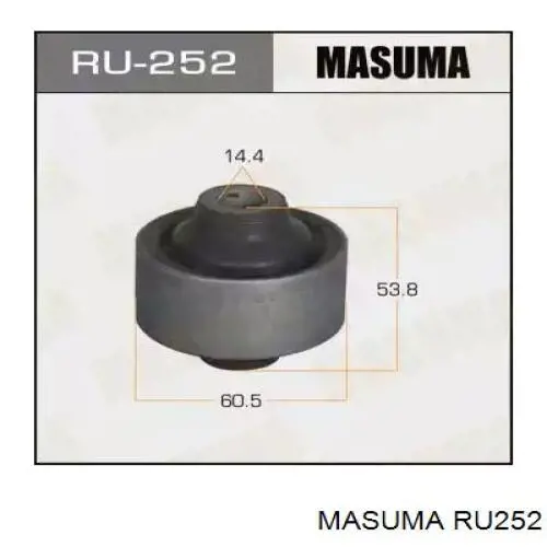 Silentblock de brazo de suspensión Masuma RU252 precio, desde 10,58 EUR