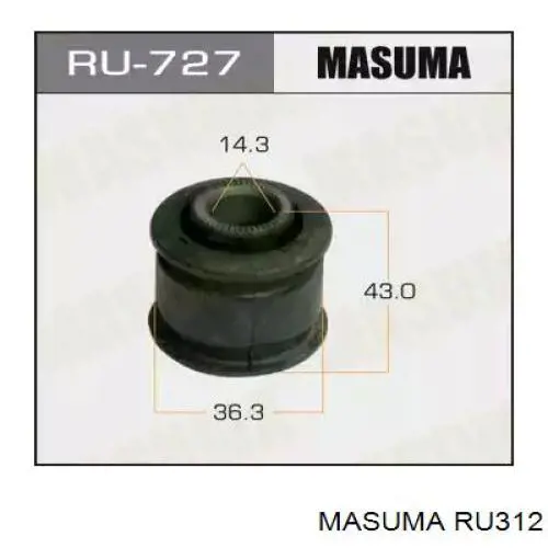 Comprar RU312 Masuma Buje del brazo inferior trasero