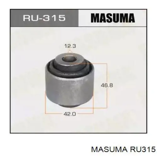 Comprar RU315 Masuma Silentblock del brazo superior de suspensión trasera