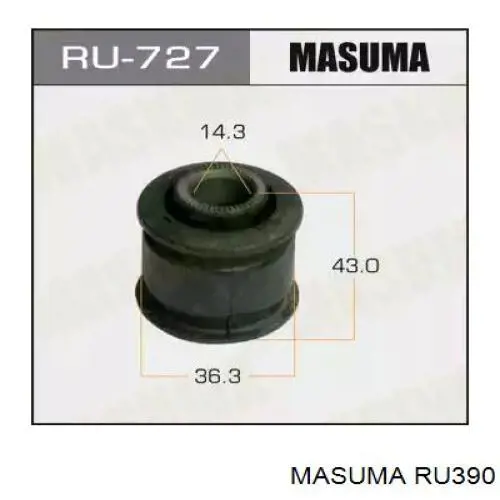 RU390 Masuma silentblock de mangueta trasera