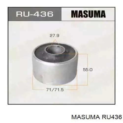 RU436 Masuma silentblock de suspensión delantero inferior